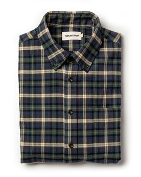 The Jack in Brushed Green Plaid: Featured Image, Wovens by Taylor Stitch