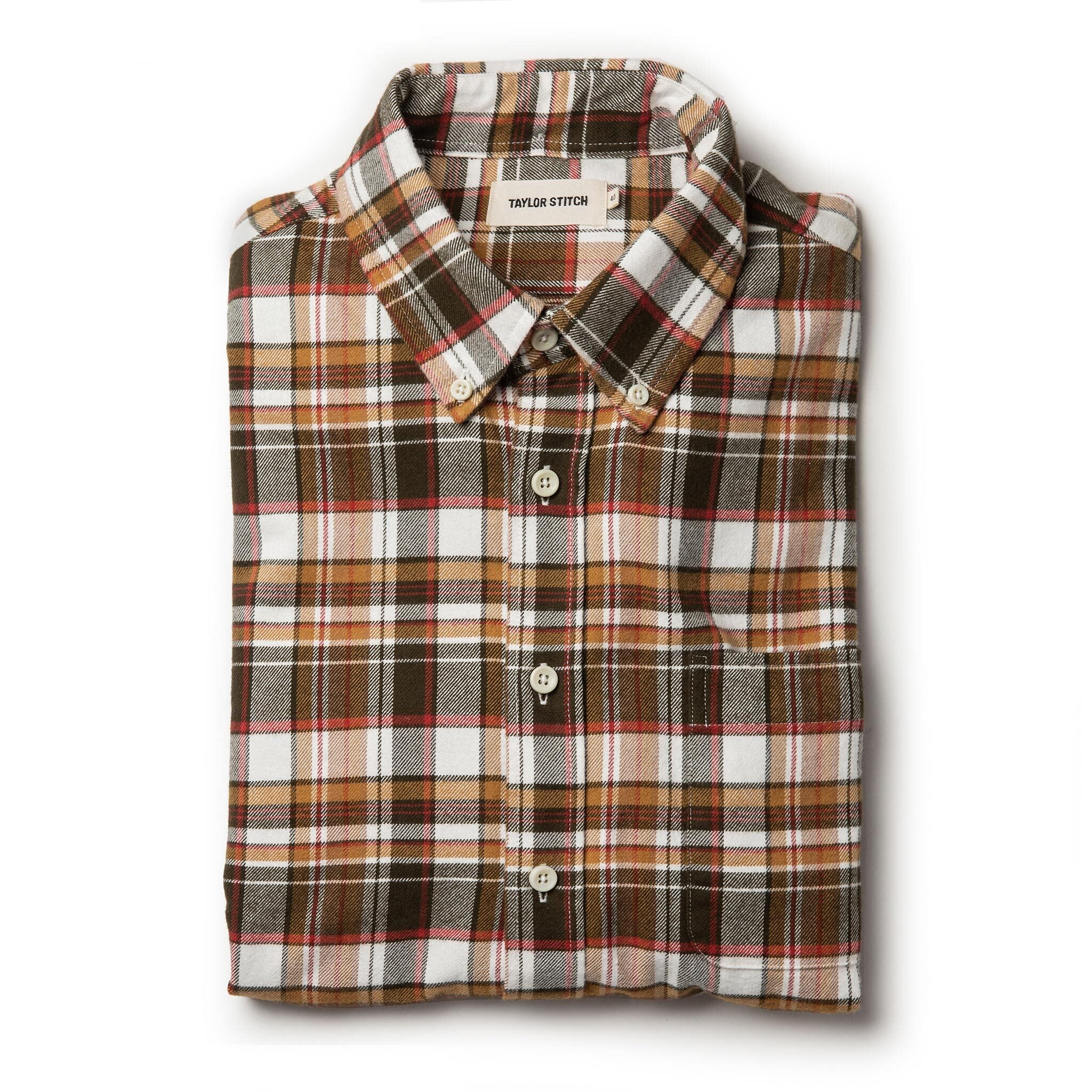 The Jack in Brushed Wheat Plaid: Featured Image, Wovens by Taylor Stitch
