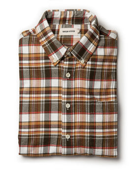The Jack in Brushed Wheat Plaid: Featured Image, Wovens by Taylor Stitch