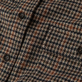 material shot of The Leeward Shirt in Houndstooth closeup of fabric
