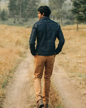 The Long Haul Jacket in Cone Mills Reserve Selvage, back, Outerwear by Taylor Stitch