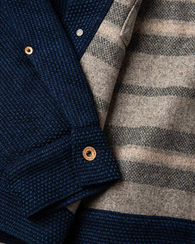 material shot of interior detail, Outerwear by Taylor Stitch