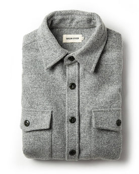 The Maritime Shirt Jacket in Ash Donegal: Featured Image, Wovens by Taylor Stitch