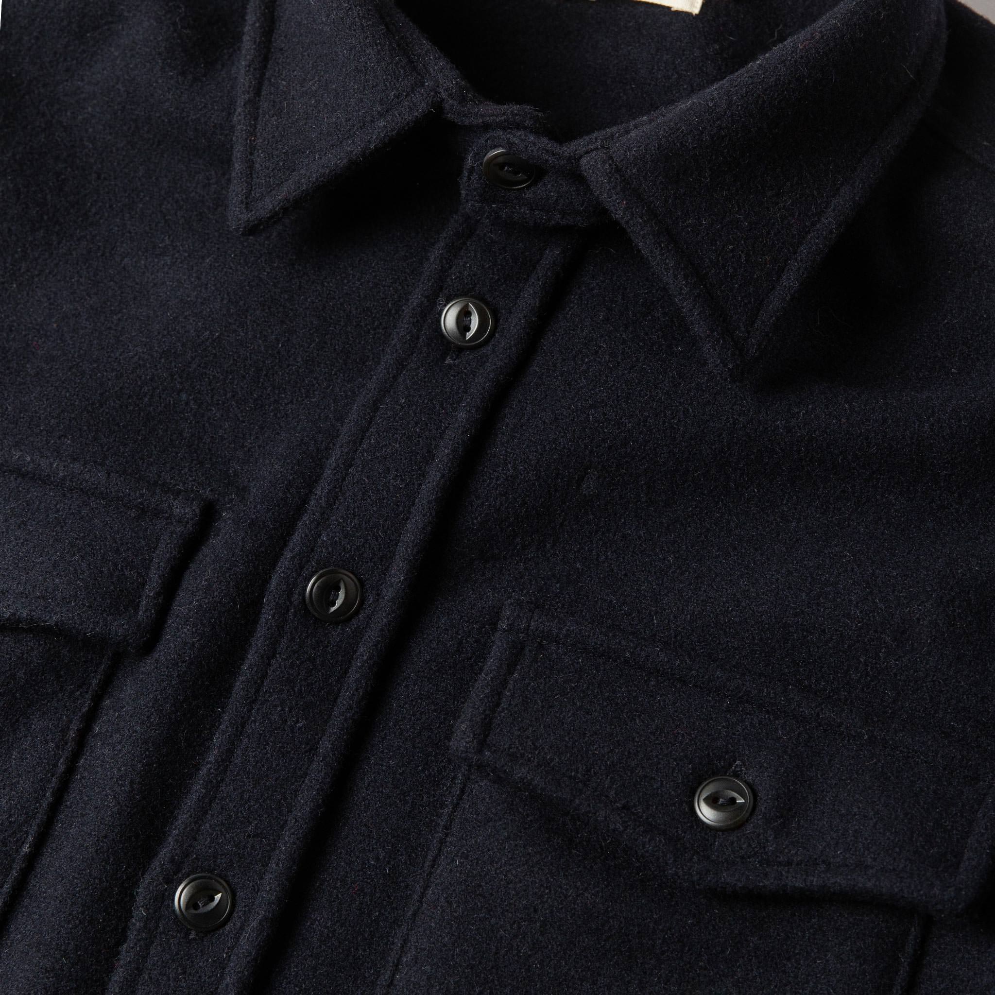 material shot of collar, Wovens by Taylor Stitch