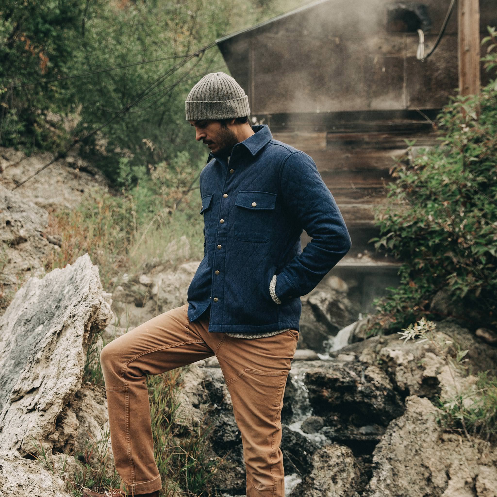 The Quilted Jacket in Indigo Boss Duck: Alternate Image 9, Outerwear by Taylor Stitch