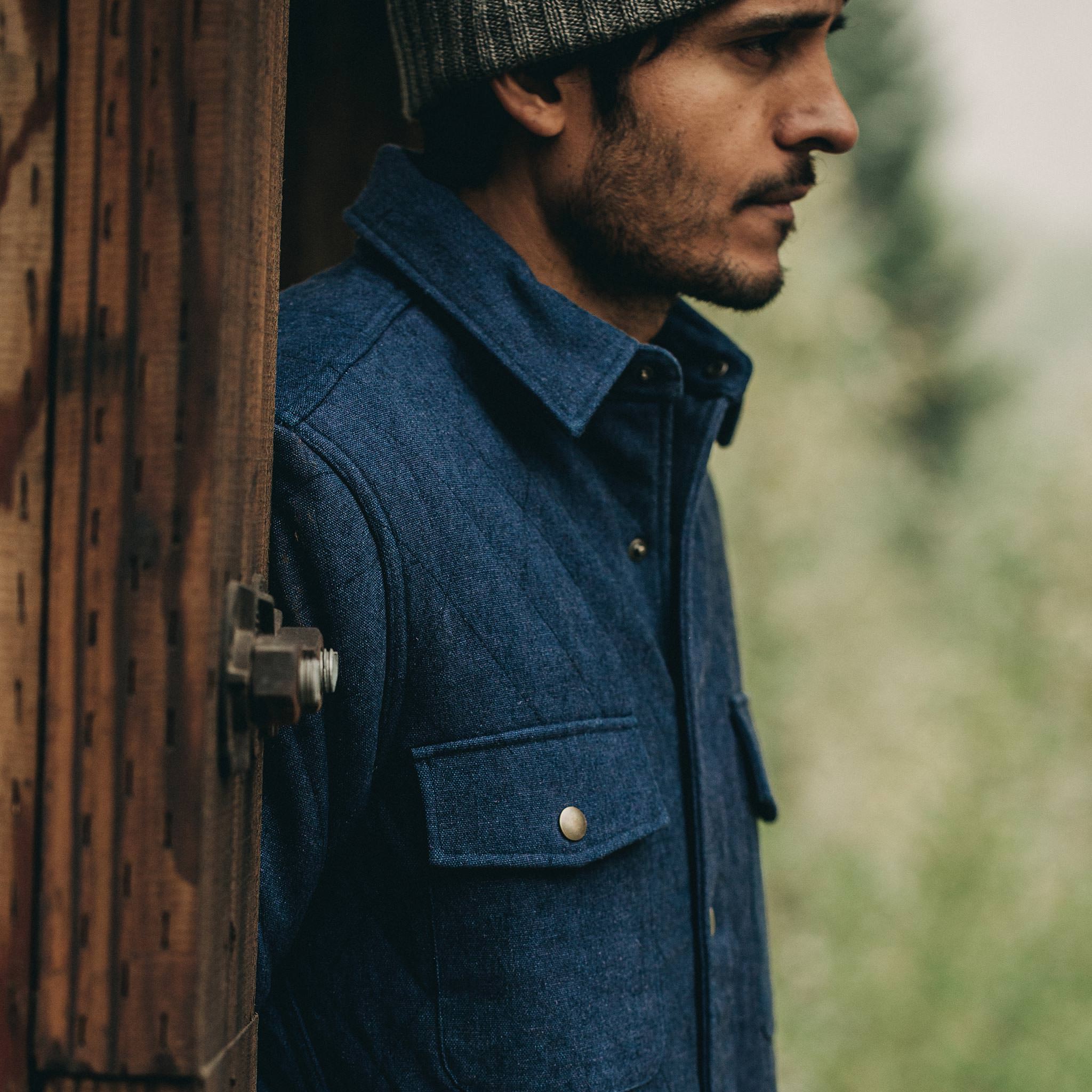 The Quilted Jacket in Indigo Boss Duck: Alternate Image 10, Outerwear by Taylor Stitch