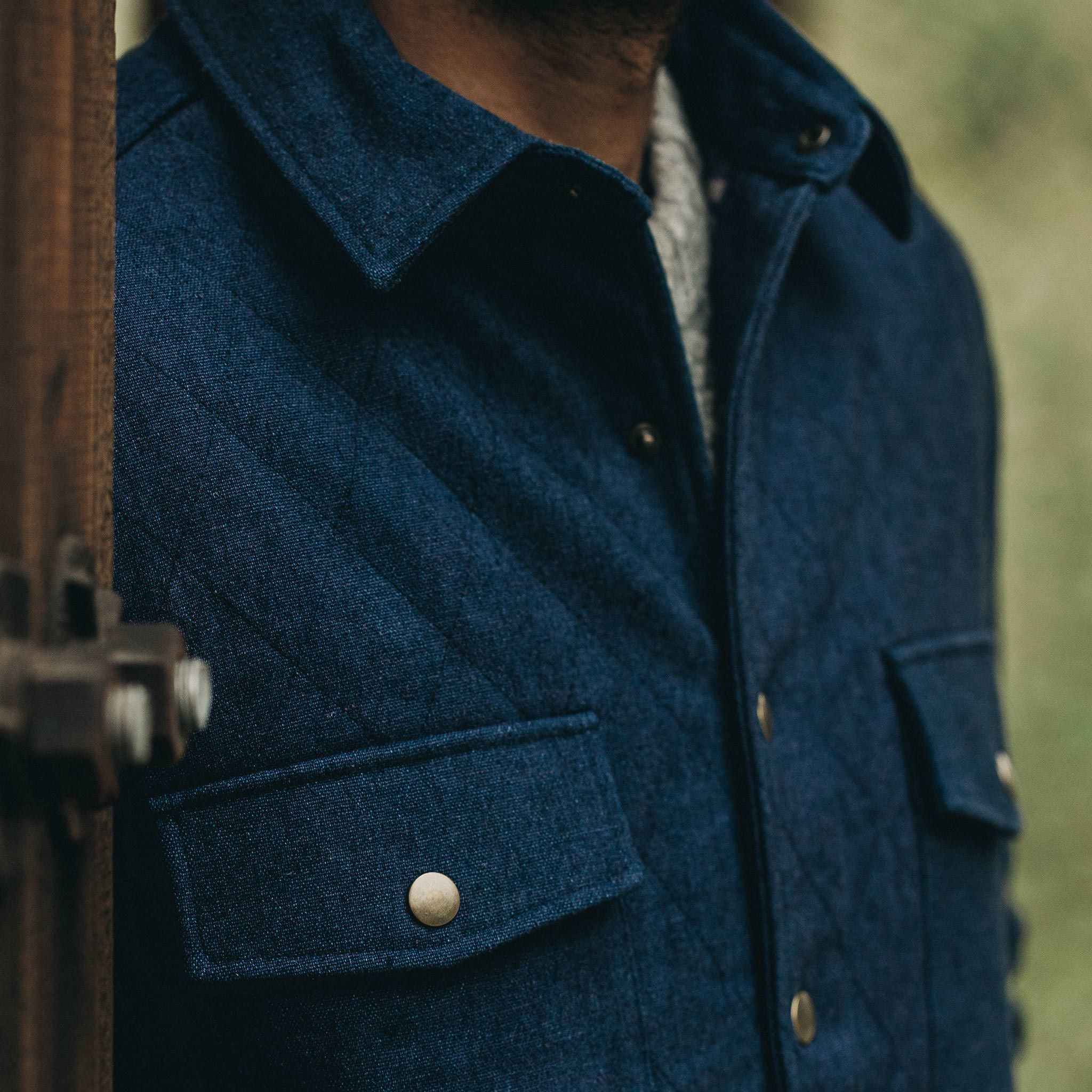 The Quilted Jacket in Indigo Boss Duck: Alternate Image 11, Outerwear by Taylor Stitch