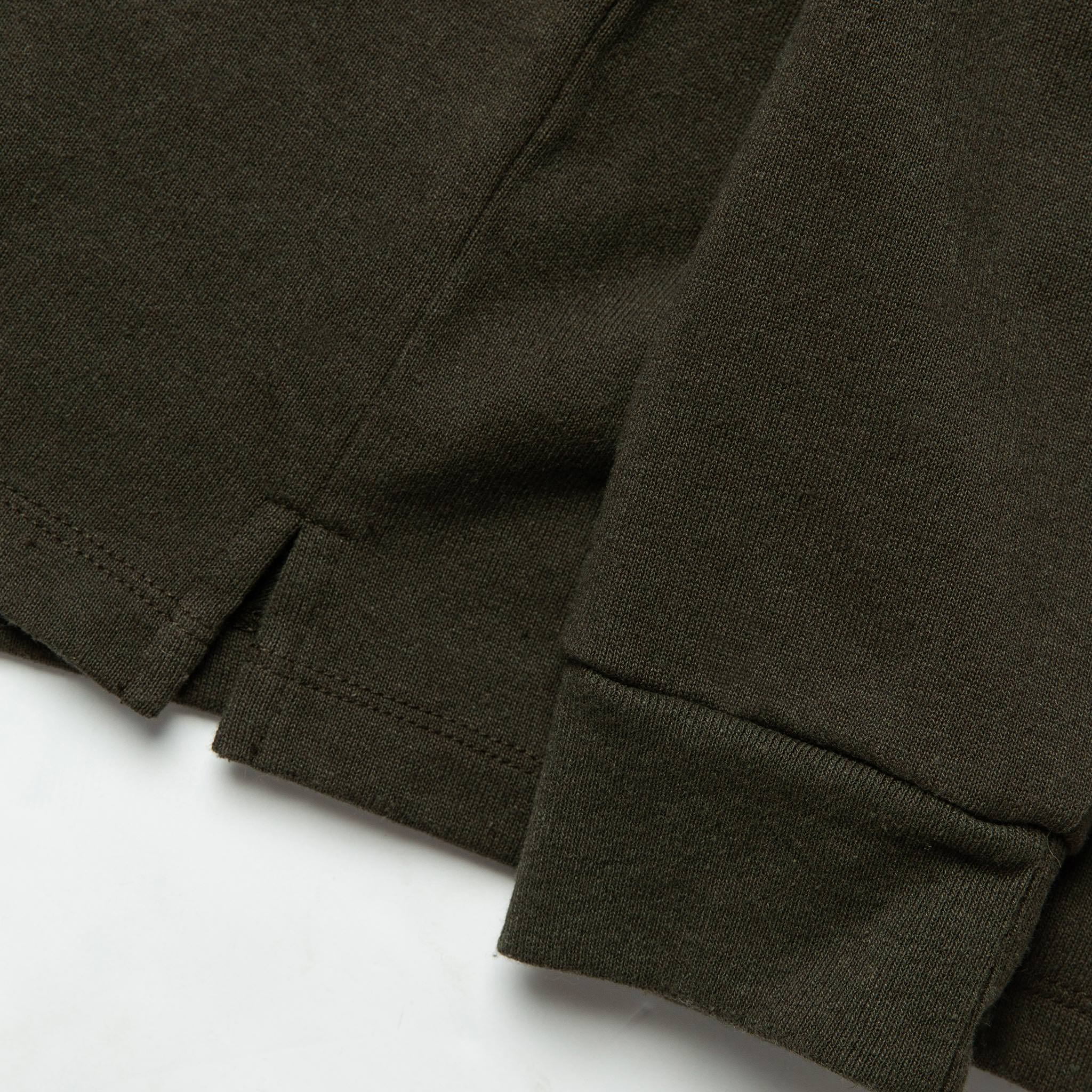 material shot of shirt bottom and sleeve, Knits by Taylor Stitch