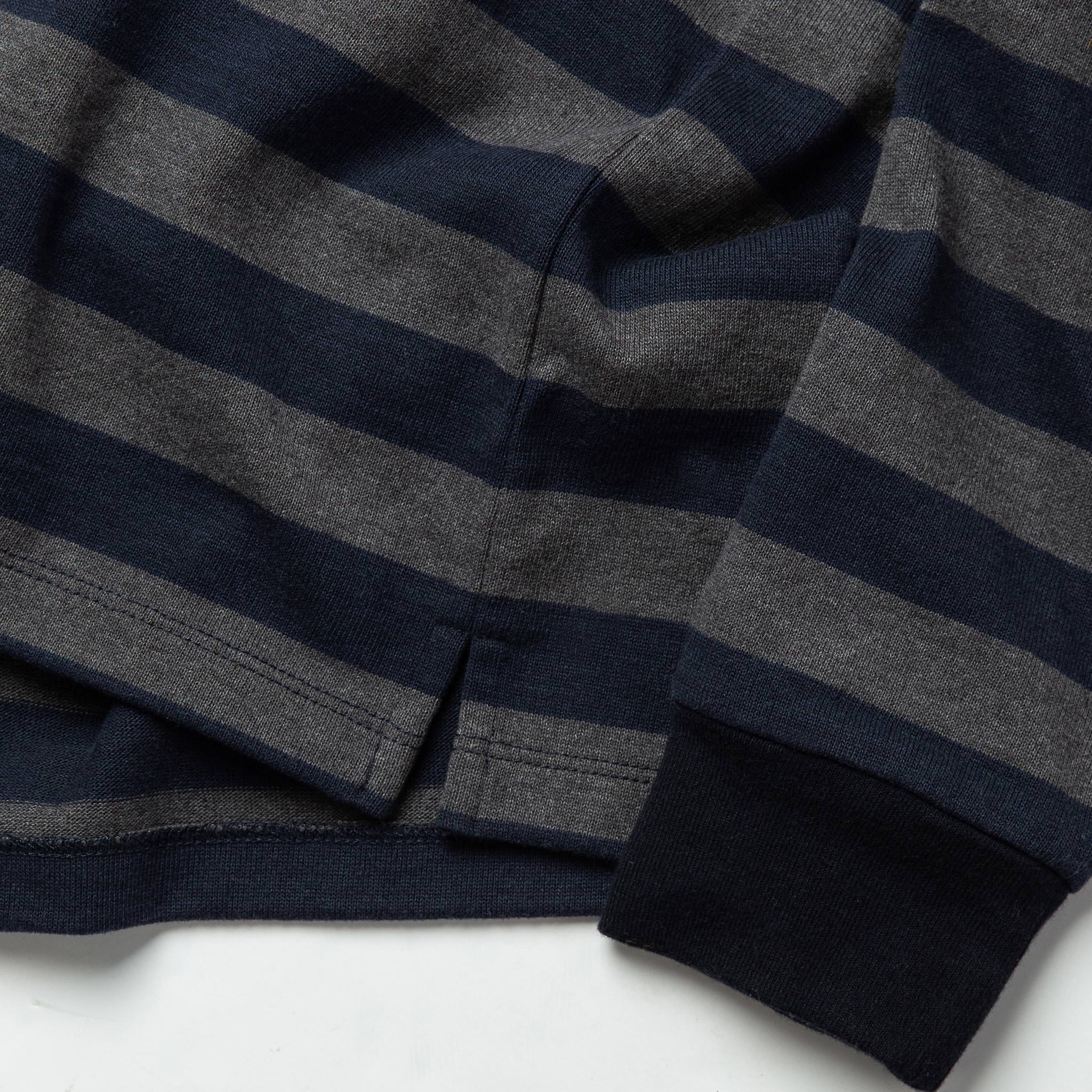 material shot of shirt bottom and sleeve, Knits by Taylor Stitch