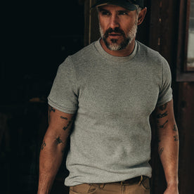 The Heavy Bag Waffle Short Sleeve in Ash - featured image