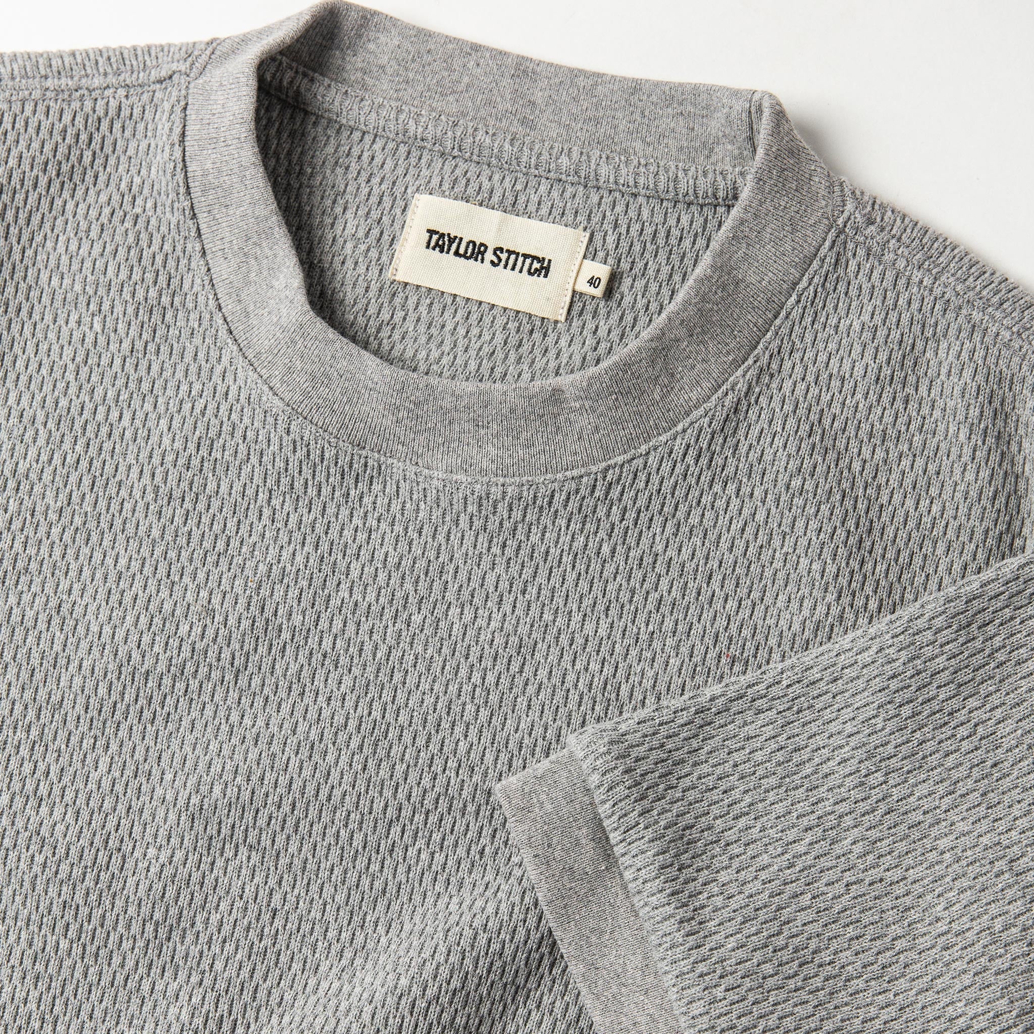 material shot of collar, Knits by Taylor Stitch