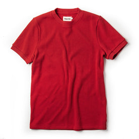 The Heavy Bag Waffle Short Sleeve in Cardinal - featured image