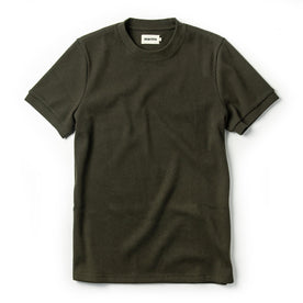 The Heavy Bag Waffle Short Sleeve in Olive: Featured Image