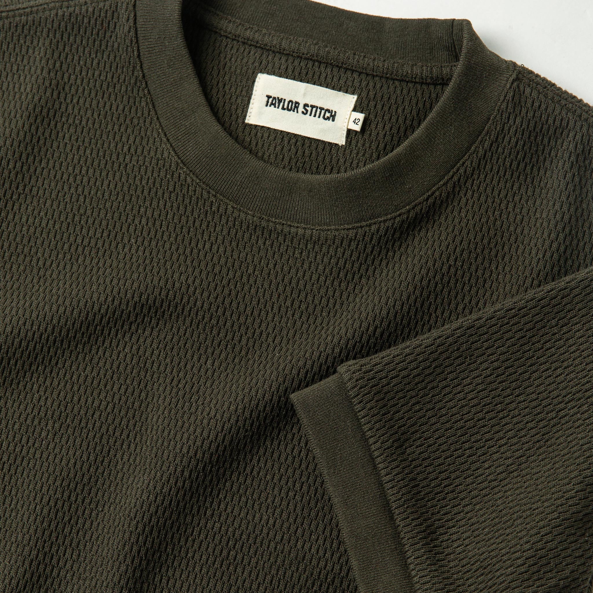 material shot of collar, Knits by Taylor Stitch