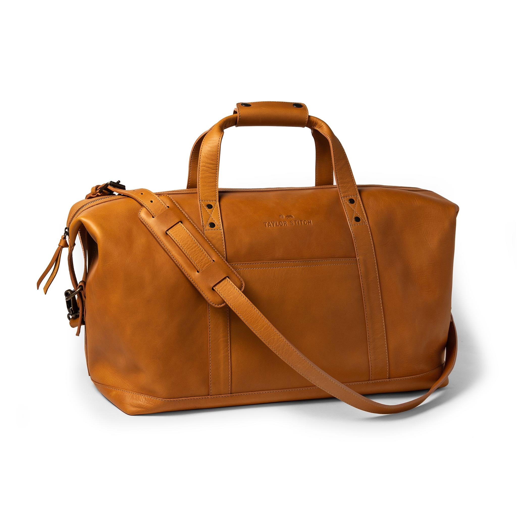 The Weekender Duffle Bag in Saddle Tan: Featured Image, Accessories by Taylor Stitch
