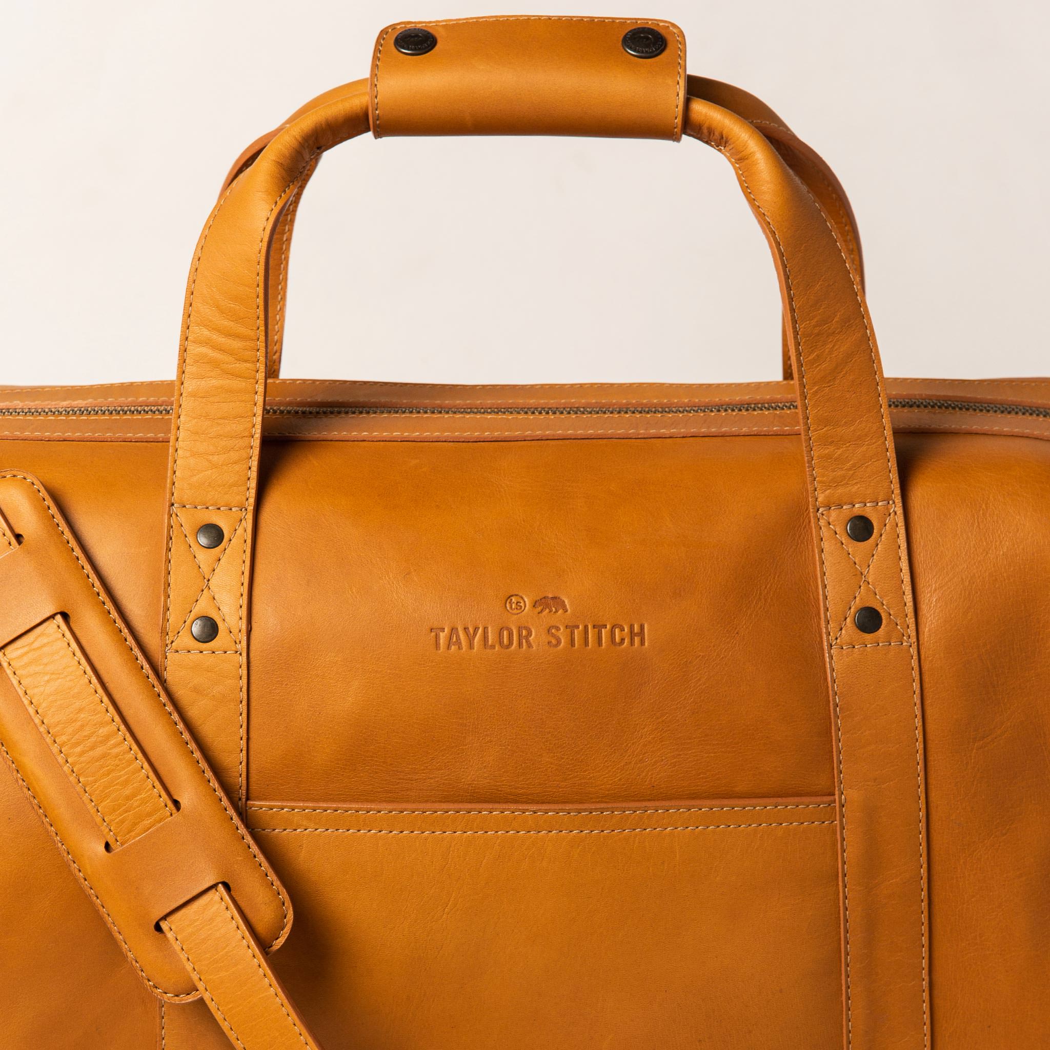 studio shot of logo on bag, Accessories by Taylor Stitch