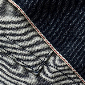 selvage material shot