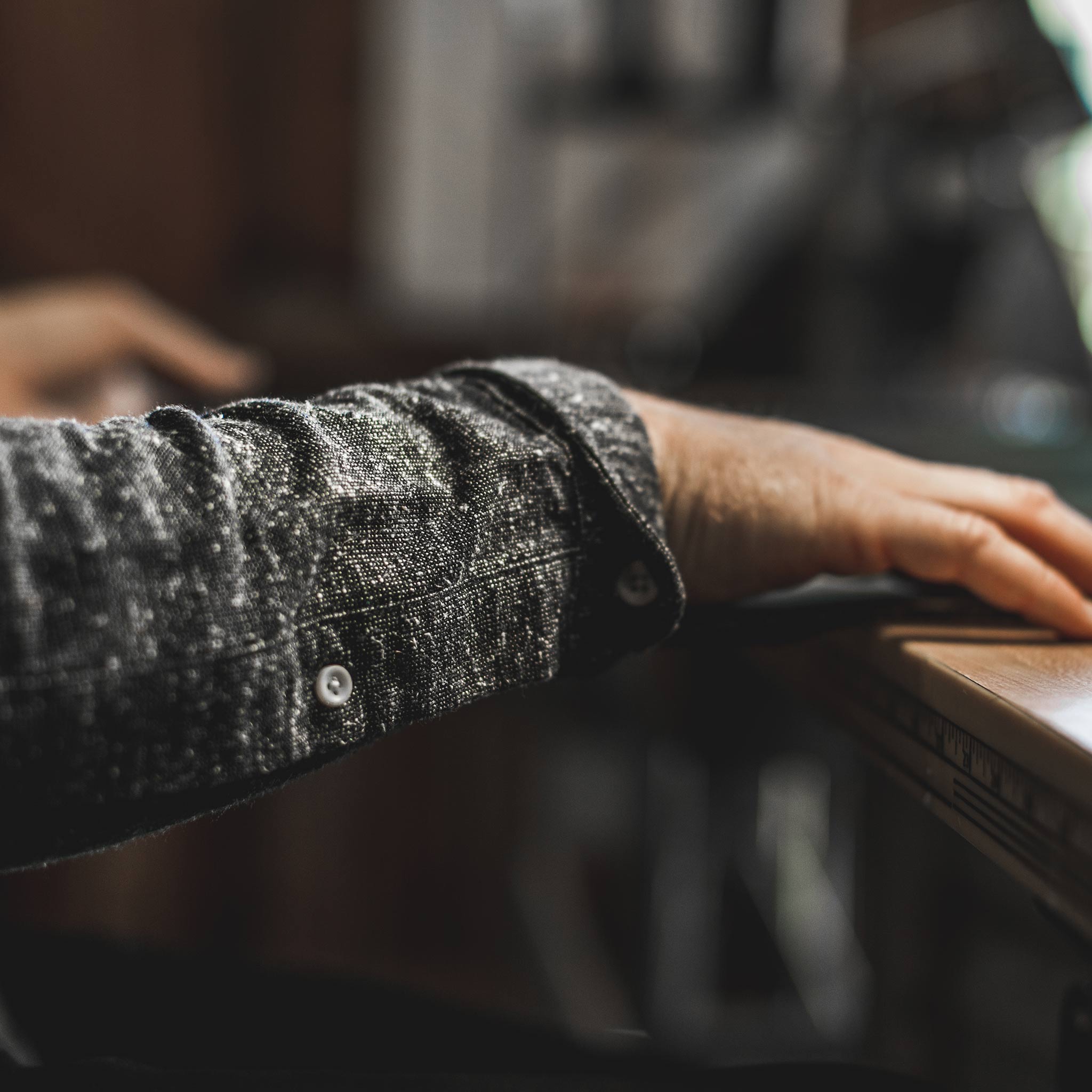 The Jack in Navy Donegal: Alternate Image 2, Wovens by Taylor Stitch