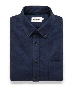 The Jack in Brushed Navy Oxford: Featured Image, Wovens by Taylor Stitch