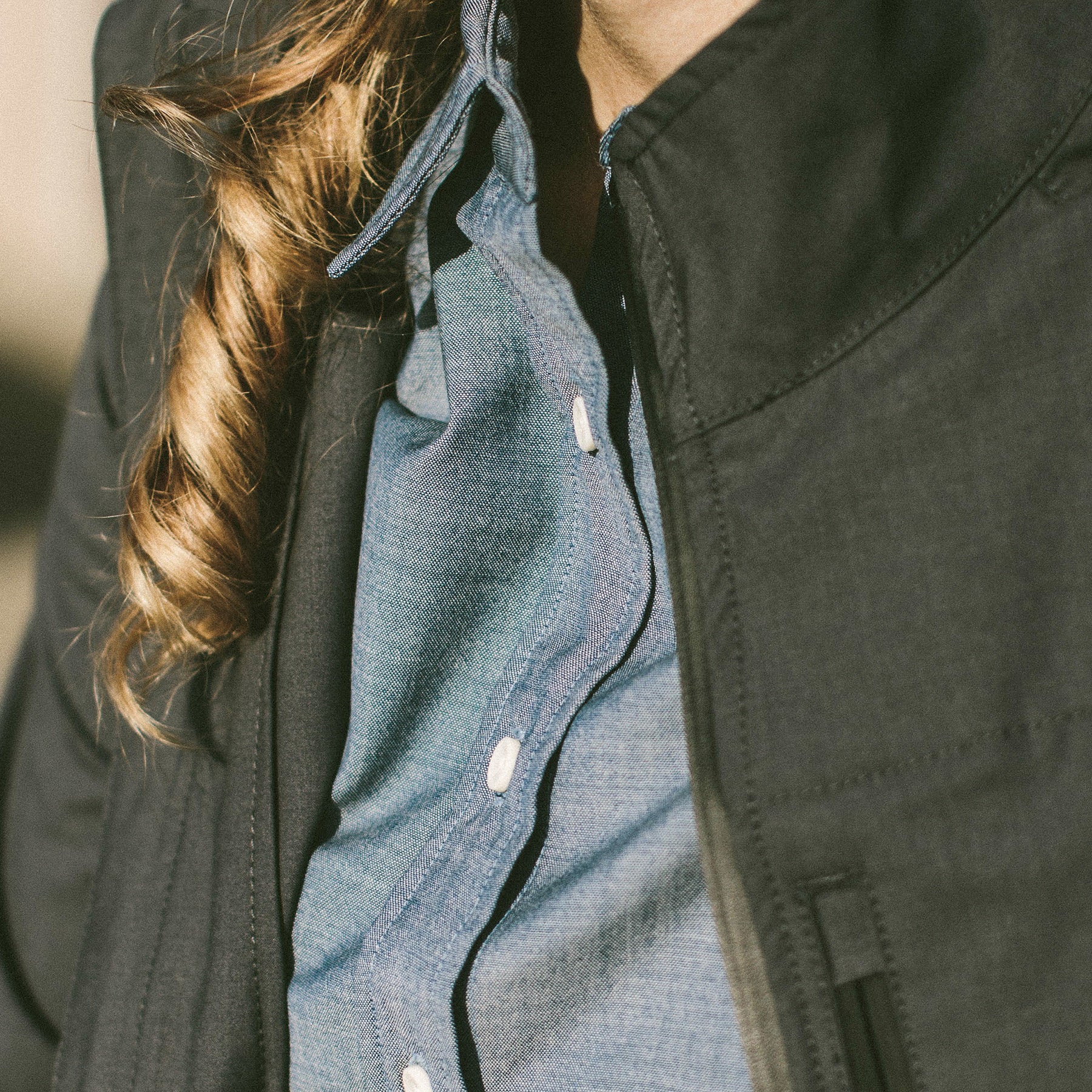 The Katherine in Blue Merino 4S Chambray: Alternate Image 2, Wovens by Taylor Stitch