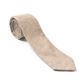 Khaki Linen Chambray Tie: Featured Image