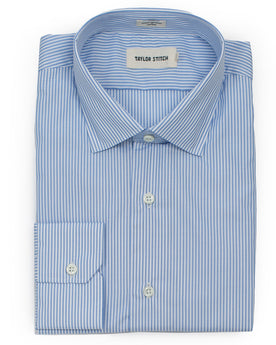 The Hyde in Sky Blue Bengal Stripe: Featured Image, Wovens by Taylor Stitch