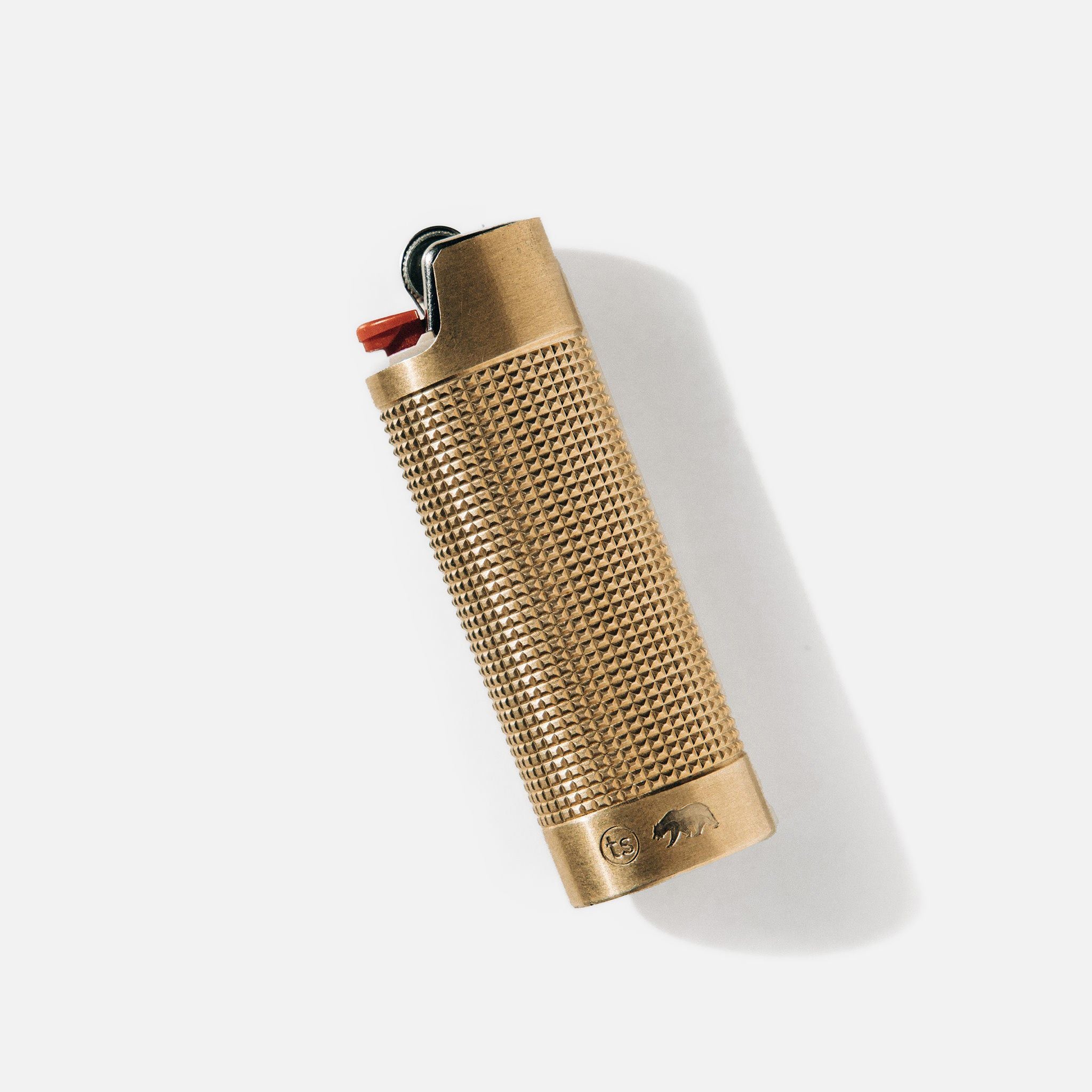 editorial image of The Lighter Sleeve in Brass flatlay, Accessories by Taylor Stitch