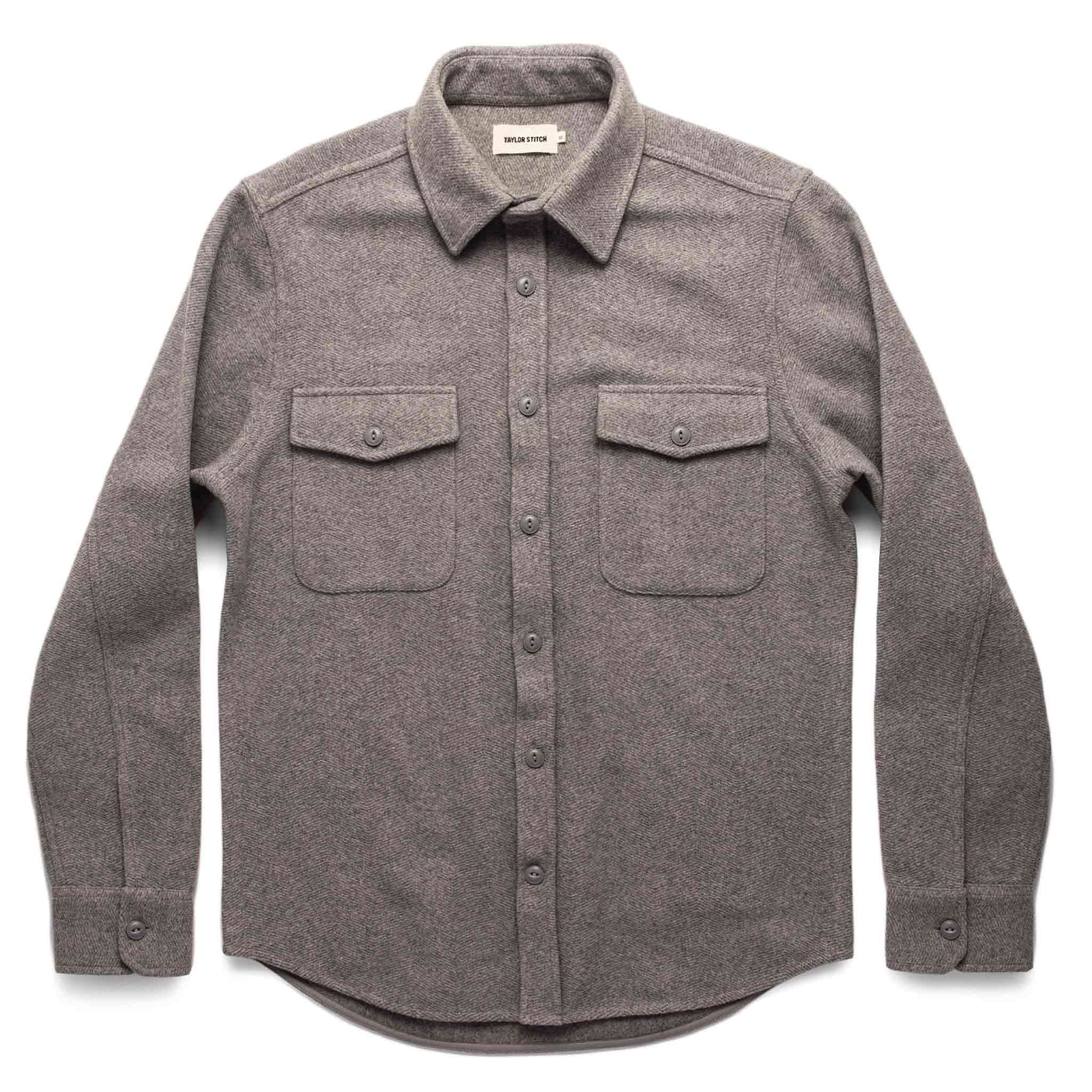 The Maritime Shirt Jacket in Heather Ash Wave: Alternate Image 10, Outerwear by Taylor Stitch