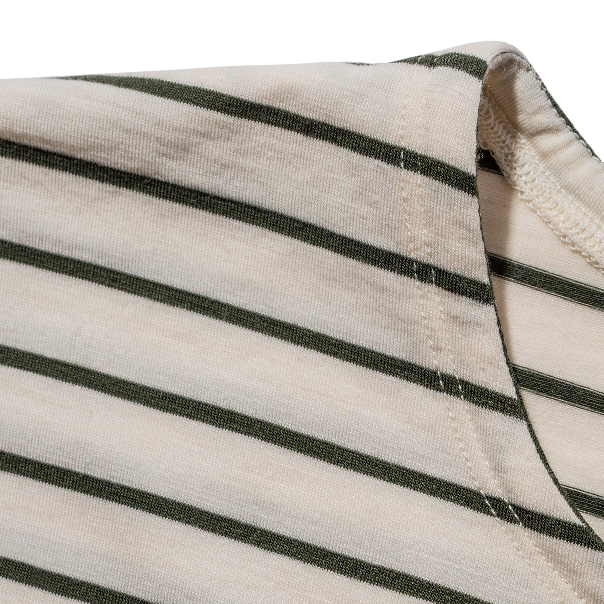 The Mercerized Merino Tee in Forest Stripe: Alternate Image 4, Knits by Taylor Stitch