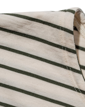 The Mercerized Merino Tee in Forest Stripe: Alternate Image 4, Knits by Taylor Stitch