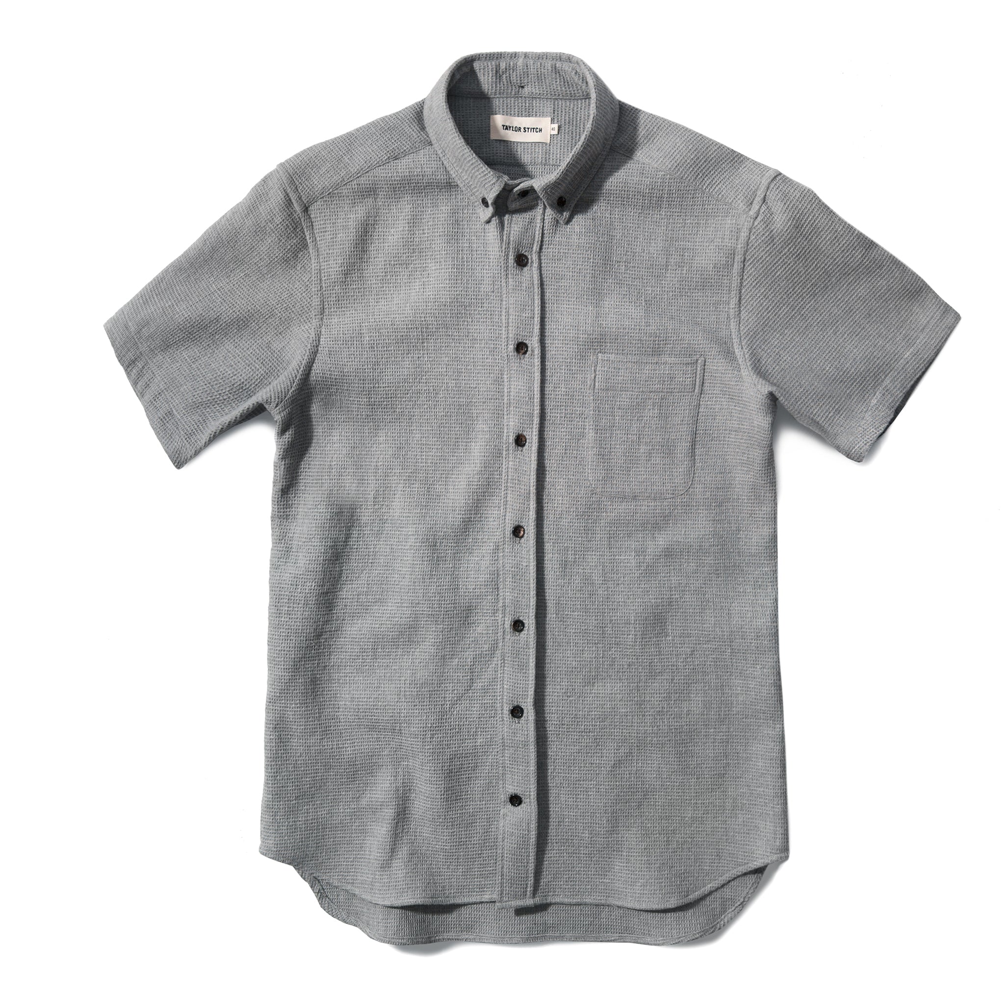 The Short Sleeve Jack in Ash Waffle: Featured Image, Wovens by Taylor Stitch