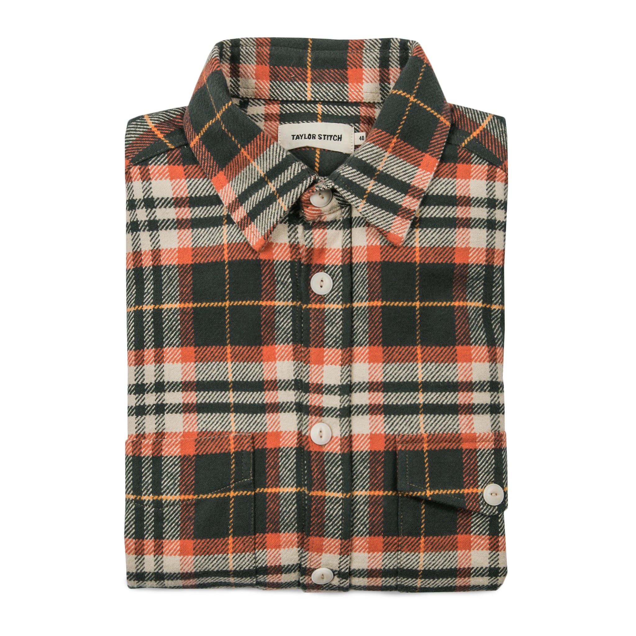 The Crater Shirt in Olive Plaid: Featured Image, Wovens by Taylor Stitch