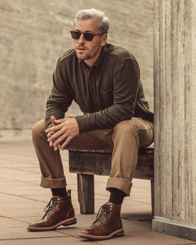 The Jack in Olive Brushed Organic Cotton: Alternate Image 3, Wovens by Taylor Stitch