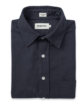 The California in White Jacquard Dot: Featured Image, Wovens by Taylor Stitch