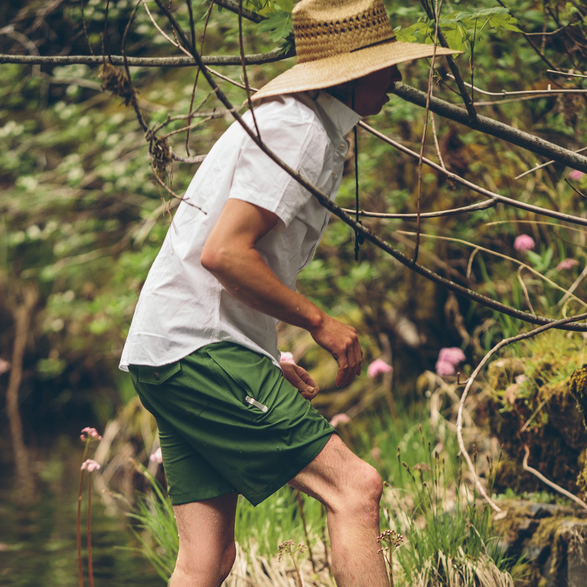 The Yuba Trunk in Olive Print: Alternate Image 4, Shorts by Taylor Stitch