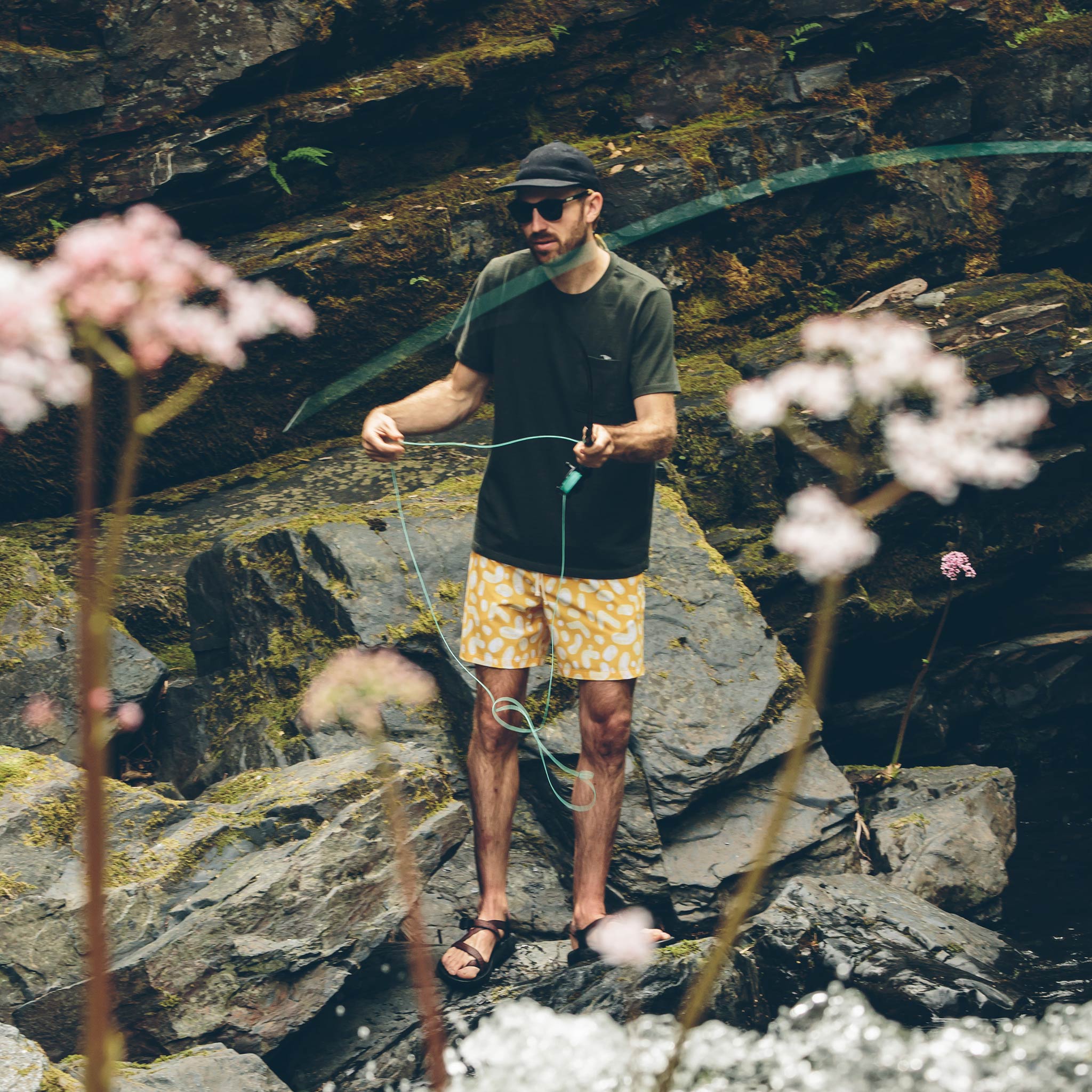 The Yuba Trunk in Yellow Print: Alternate Image 1, Shorts by Taylor Stitch