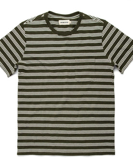 The Heavy Bag Tee in Cypress Stripe: Featured Image, Knits by Taylor Stitch