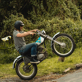 The Heavy Bag Tee in Cypress Stripe - featured image