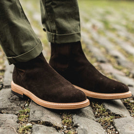 The Ranch Boot in Weatherproof Chocolate Suede: Alternate Image 5