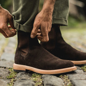 The Ranch Boot in Weatherproof Chocolate Suede: Alternate Image 6