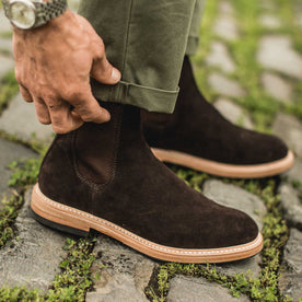 The Ranch Boot in Weatherproof Chocolate Suede: Alternate Image 2