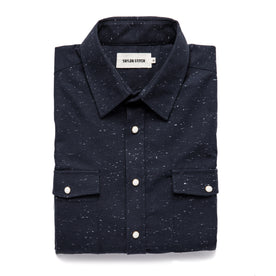 The Glacier Shirt in Navy Nep Twill: Featured Image