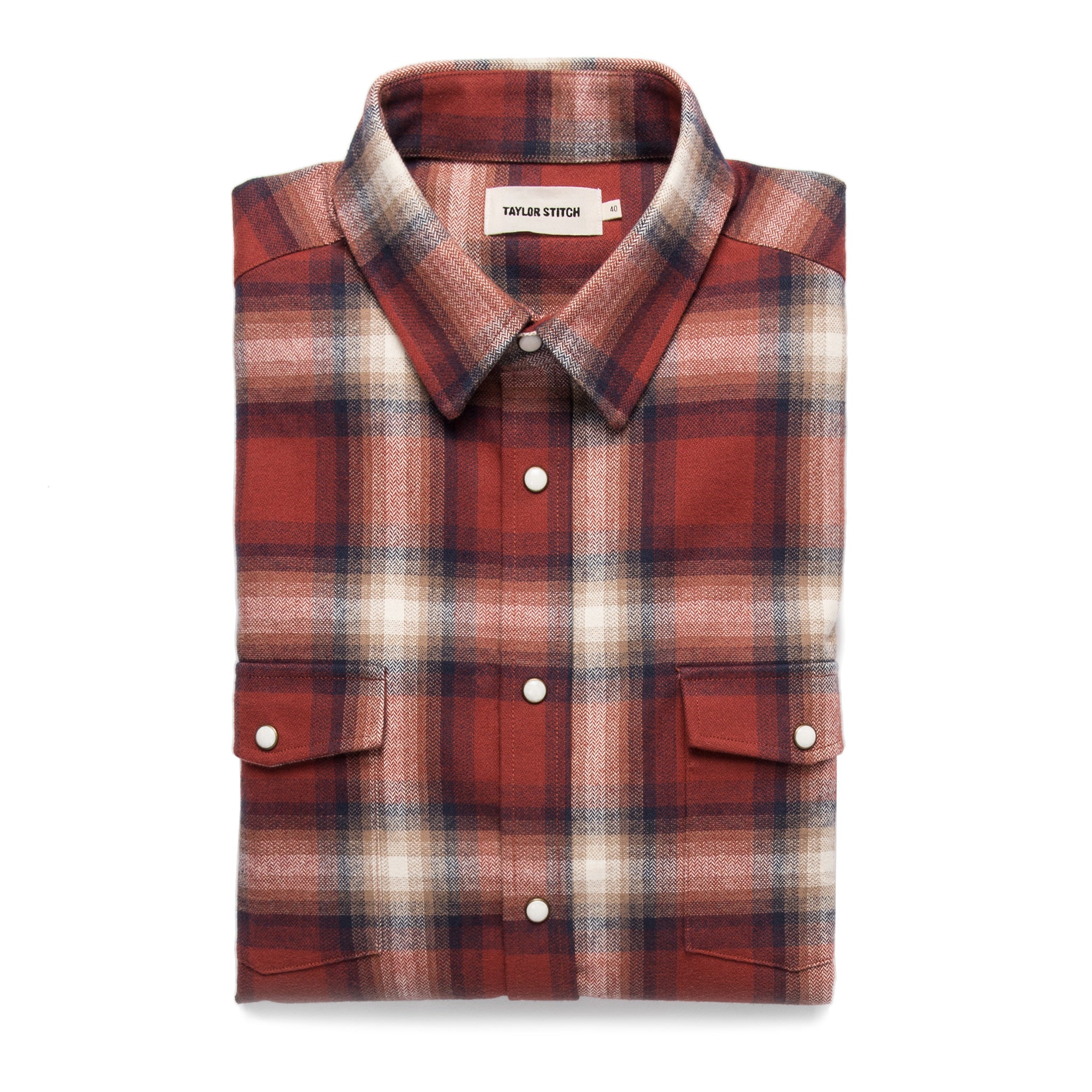 The Glacier Shirt in Red Plaid: Featured Image, Wovens by Taylor Stitch