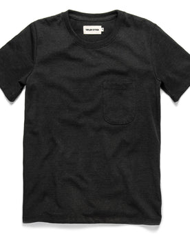 The Heavy Bag Tee in Black Melange: Featured Image, Knits by Taylor Stitch