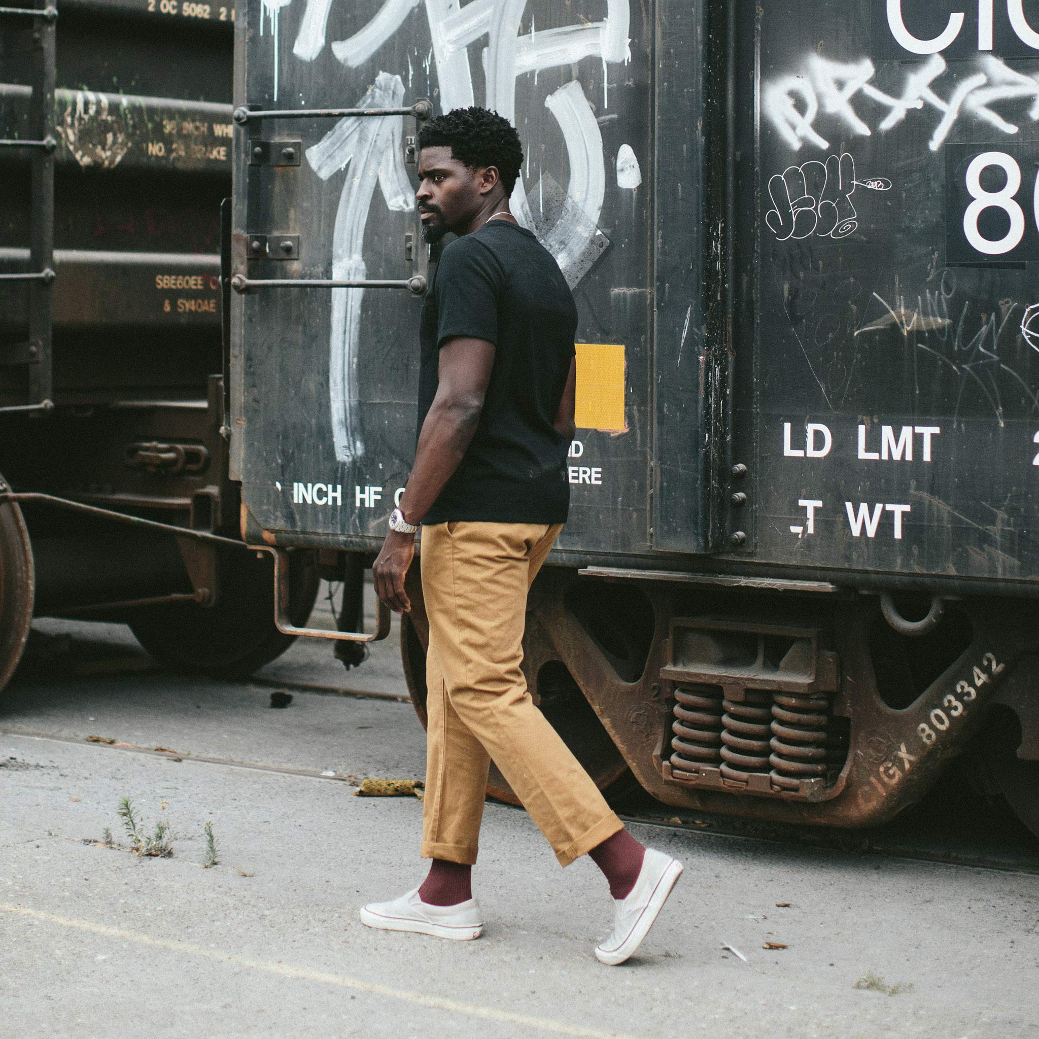 The Heavy Bag Tee in Black Melange: Alternate Image 3, Knits by Taylor Stitch