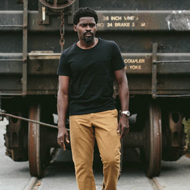 The Heavy Bag Tee in Black Melange: Alternate Image 5
