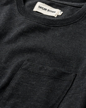 The Heavy Bag Tee in Black Melange: Alternate Image 6, Knits by Taylor Stitch
