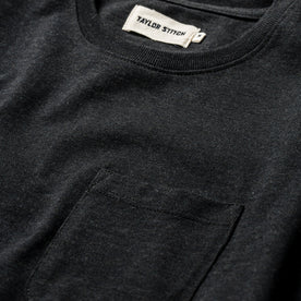 The Heavy Bag Tee in Black Melange: Alternate Image 6