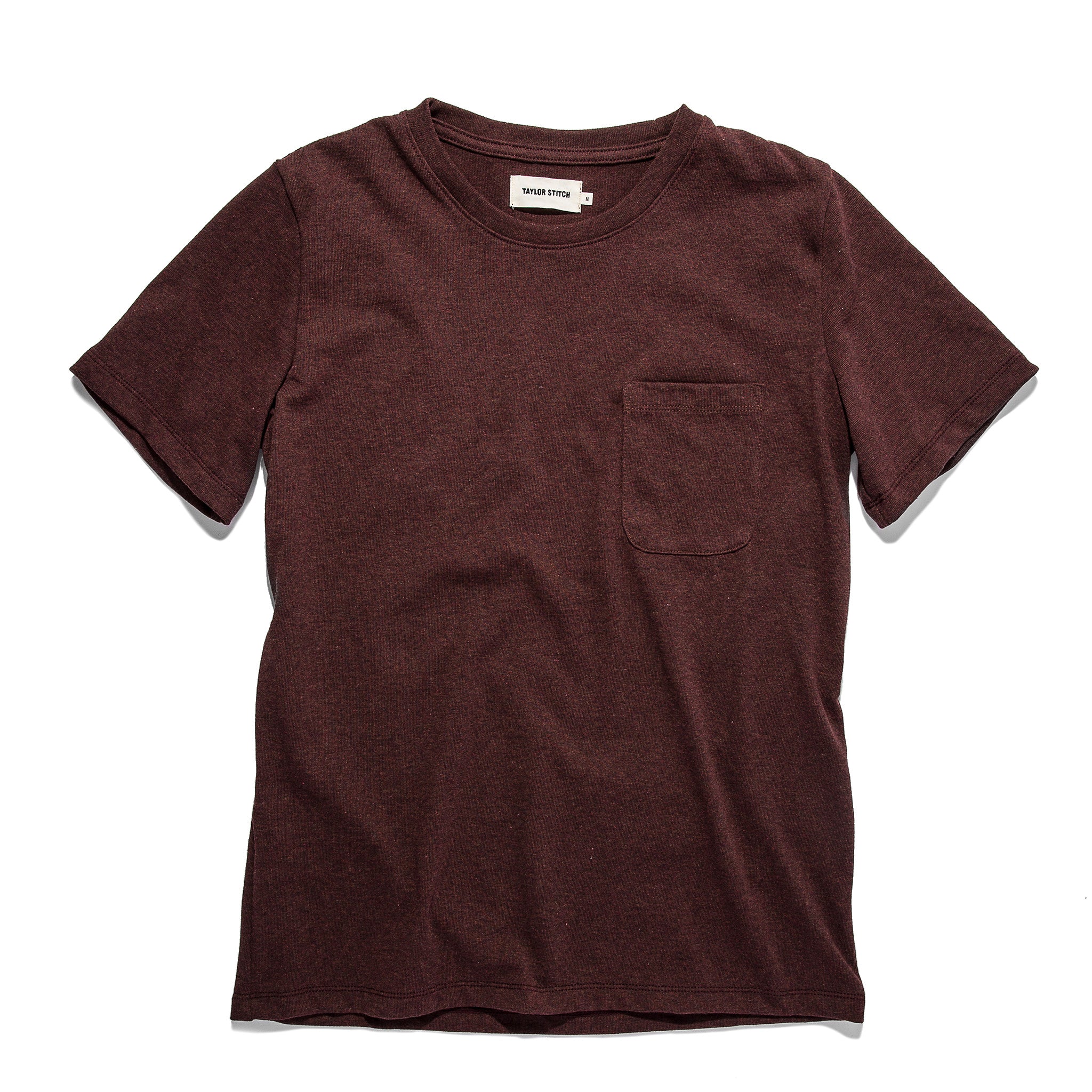 The Heavy Bag Tee in Burgundy: Featured Image, Knits by Taylor Stitch