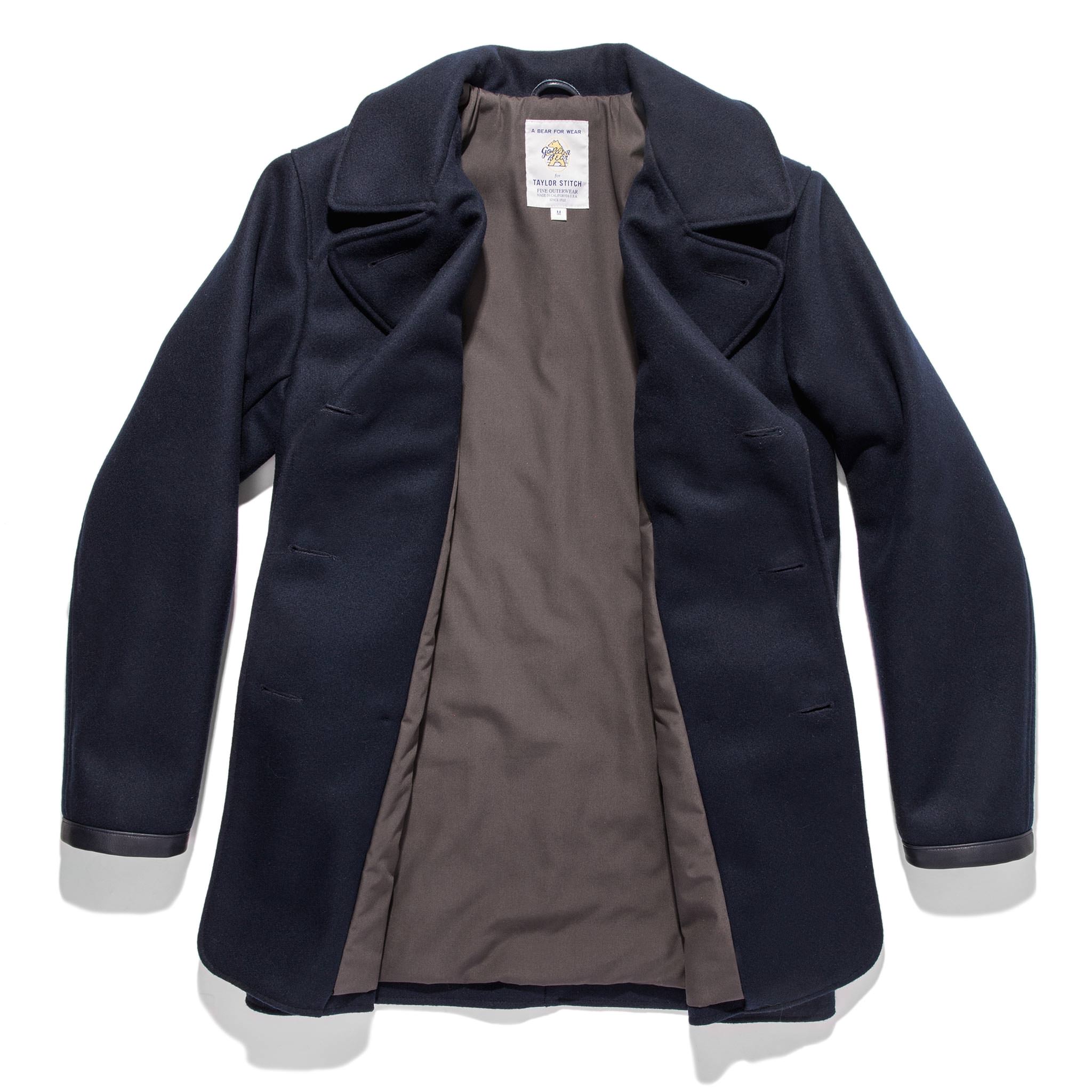 The Mendocino Peacoat in Navy Melton Wool: Alternate Image 18, Outerwear by Taylor Stitch